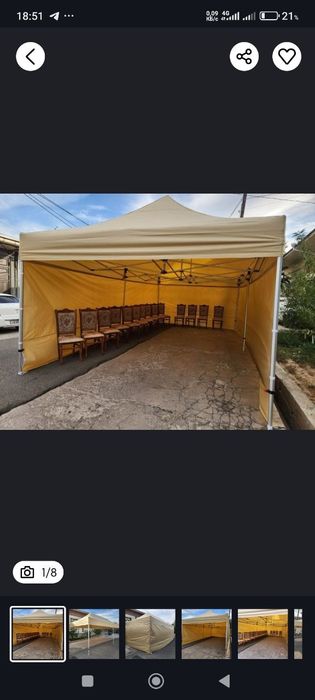 Prakatga zontik stol stul shirma zontik (4×8) prakatga beriladi.