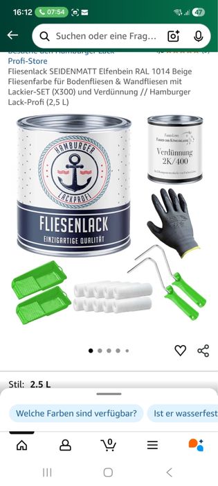 Vopsea pentru gresie/ faianta