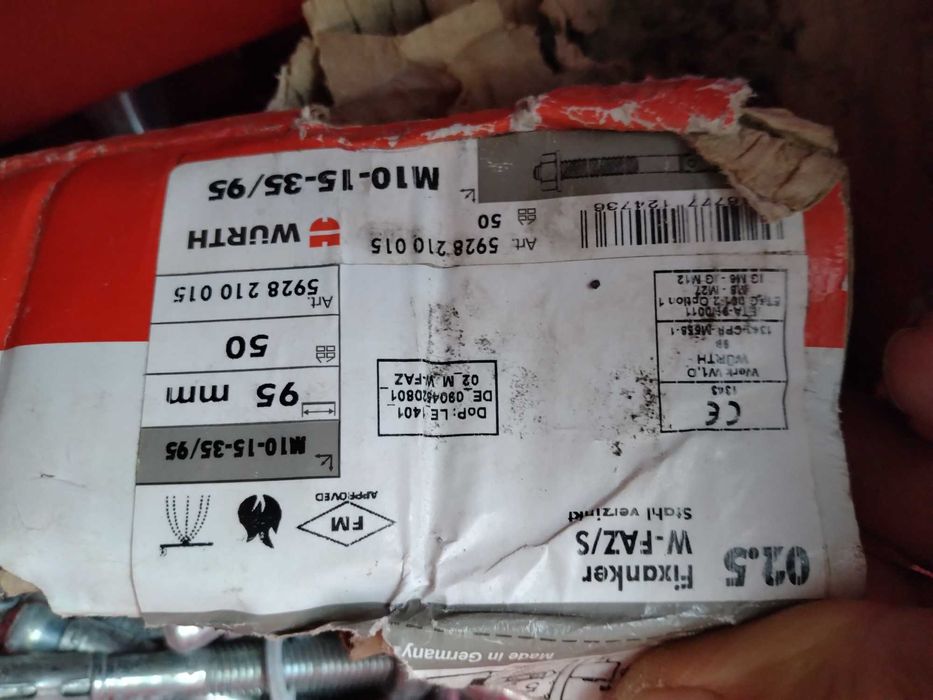 Conexpand/ancora metalica Wurth M10/95 mm