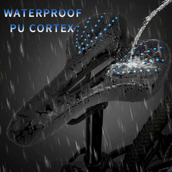 Гелова седалка за велосипед FENIX, PU кожа, Анатомична, Вентилирана