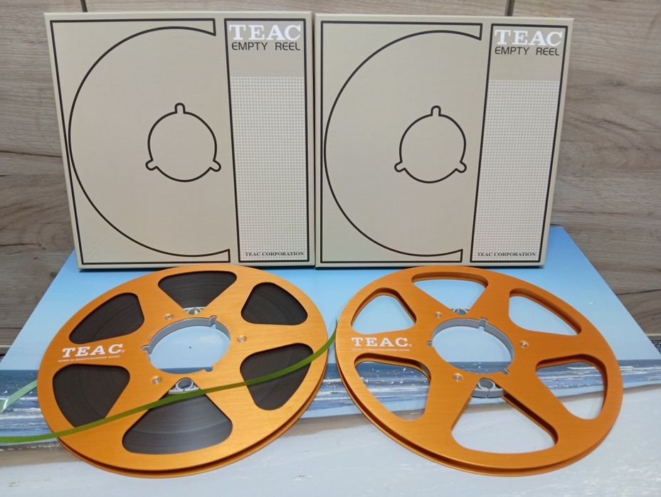 Teac 26 cm  Special _ set doua role metal magnetofon