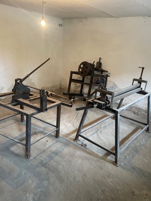 Set utilaje tinichigerie/Prelucrare metal,Valt,Ghilotina  Presa hidraulica