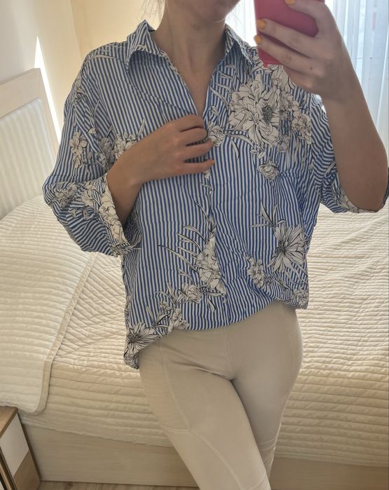 Риза с широк ръкав Zara