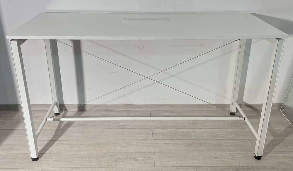 Birou Înalt 110 cm, cu Organizator Cabluri; Masă de Lucru 200X80 cm