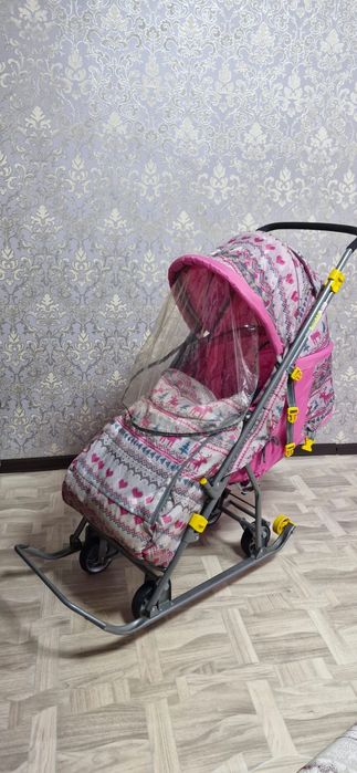 Продам коляску-сани 2в1 за 30000