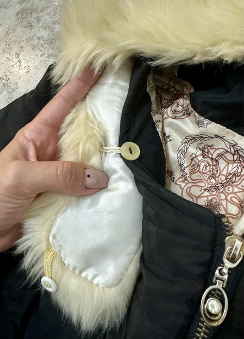 Geaca scurta de fas subtire cu blana detasabila