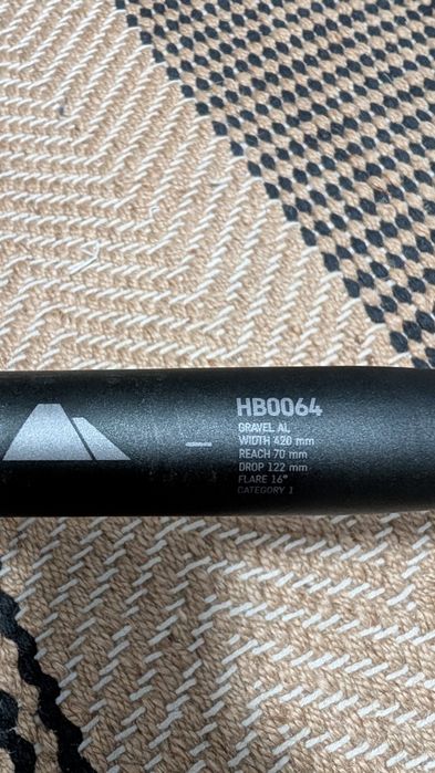 Ghidon aluminiu 420mm bicicleta gravel