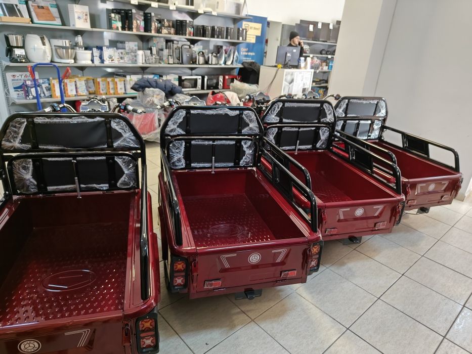 Tricicleta DELUXE PIKAP cu Bena, NOU 2026 Dealer AUTORIZAT Fara Permis !