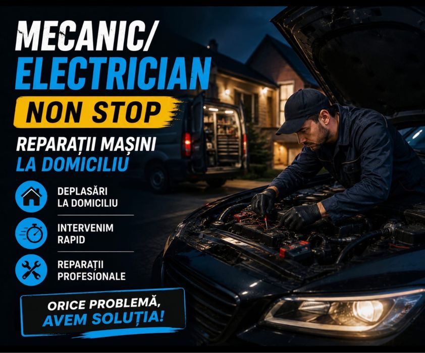 Mecanic auto electrician auto diagnoza auto la domiciliu