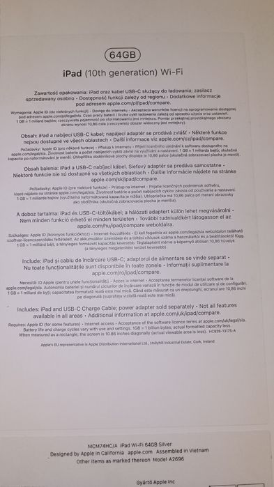 iPad (10 th generation) 64 GB. Нов. Гаранция 1 г.