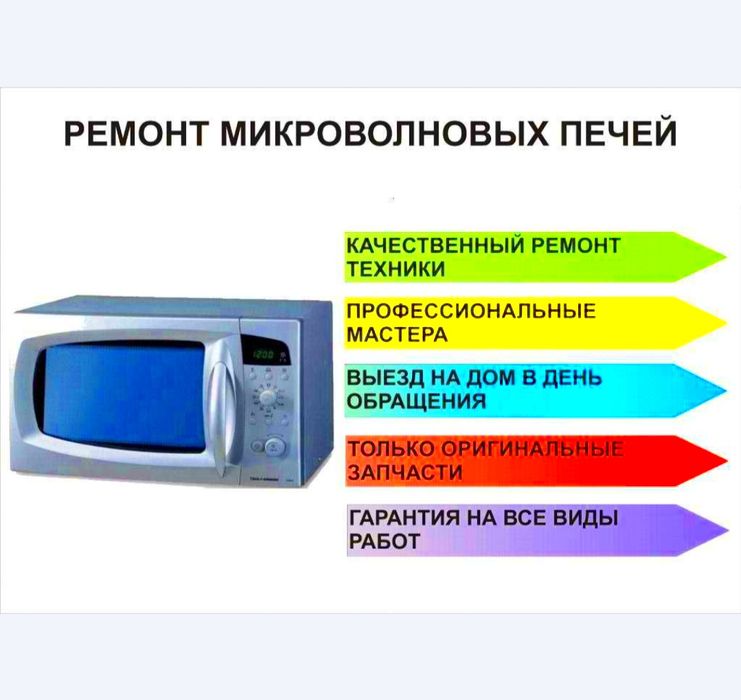 Ремонт Обогревателей,микроволновых печей,пылесосов.Выезд мастера 24/7.