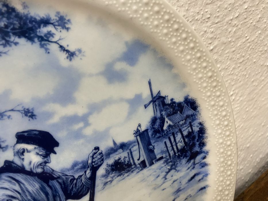 Винтидж порцелан Делфт 1950 1970 колекционерска ръчна украса