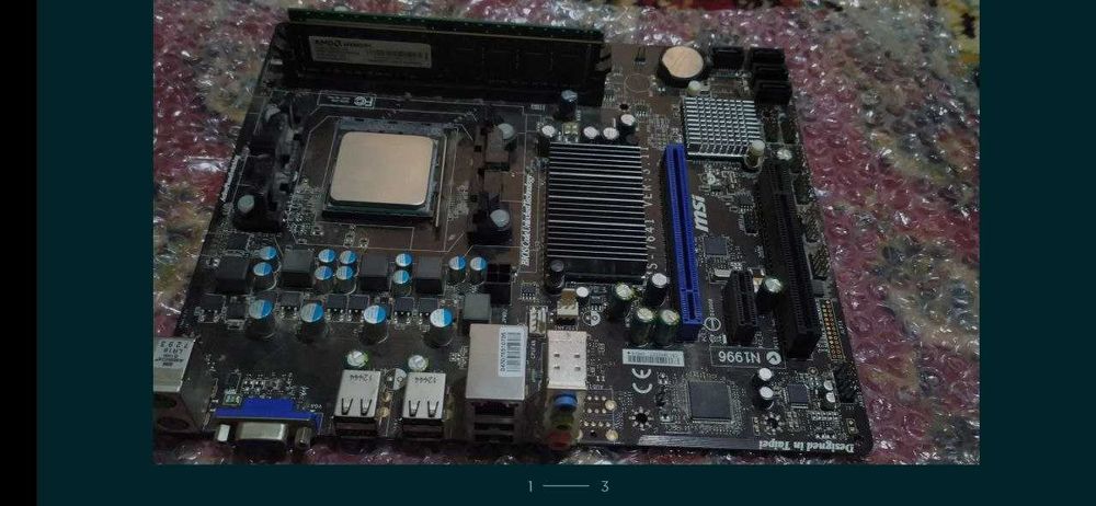 комплект для пк мать+проц+озу
