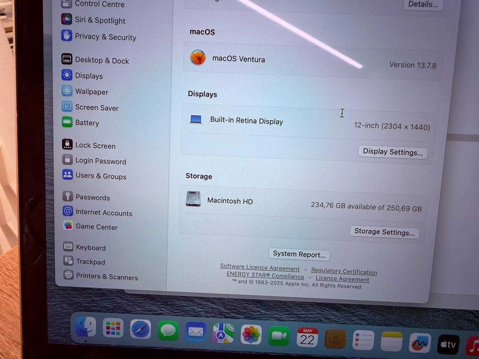 MacBook Retina 12” 2017 Rose Gold | 8GB RAM | 256GB SSD | macOS Ventura