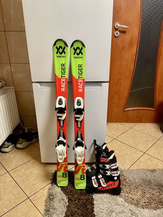Schiuri copii 100 cm volkal cu clapari skiuri