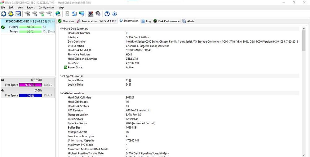 500GB хард диск Seagate Barracuda, HDD, 3.5", SATA3, 100%