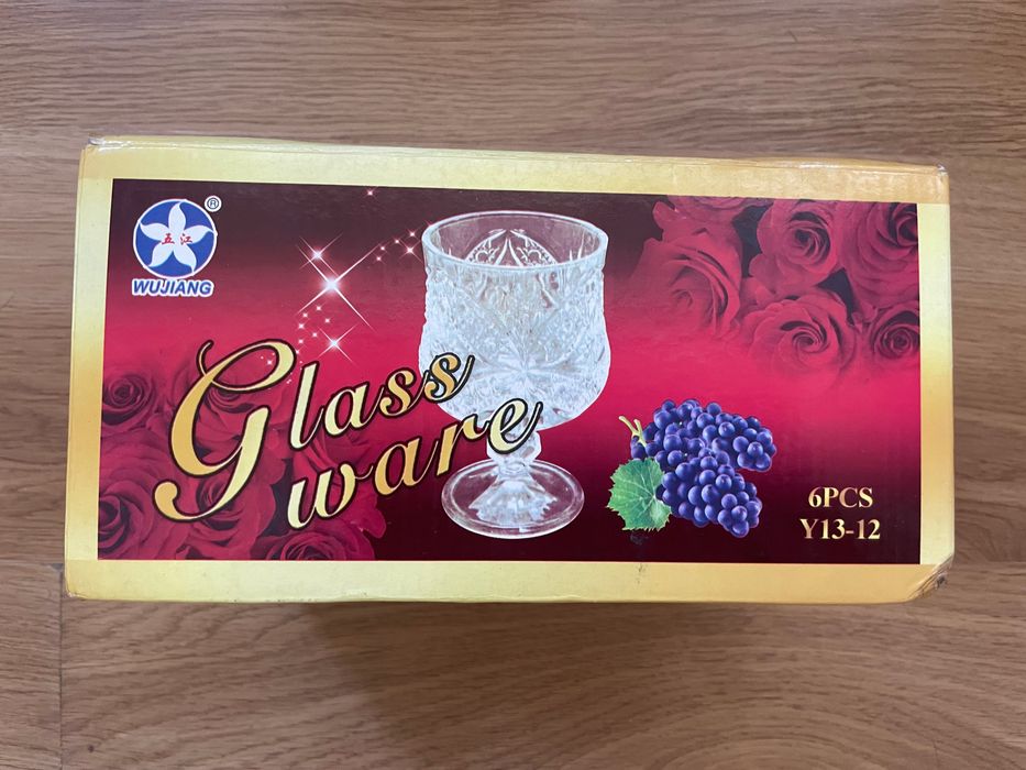 Посуда, Фужеры 6 штук, Idishlar, sharob stakanlari 6 dona,