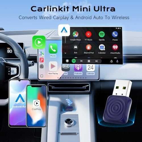 Нов Безжичен адаптер CarPlay Android Auto USB-A/C Plug & Play за кола
