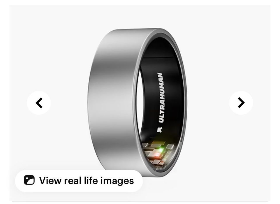 Новый Ultrahuman Ring AIR — Размер 9, Raw Titanium