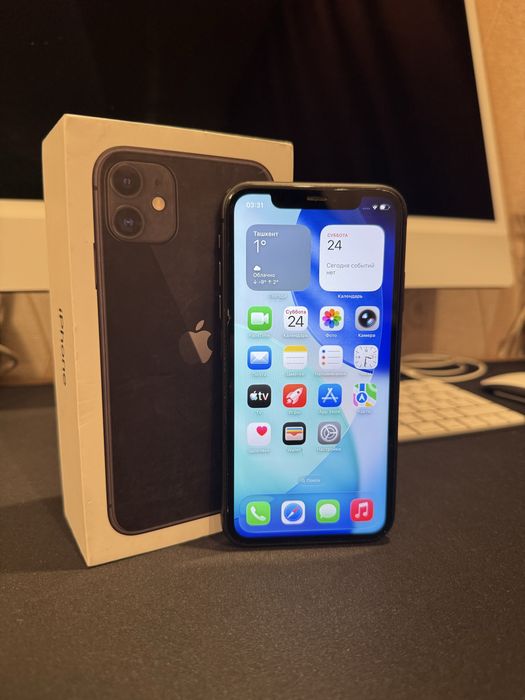 Продаю iPhone 11, 128 ГБ, черный.