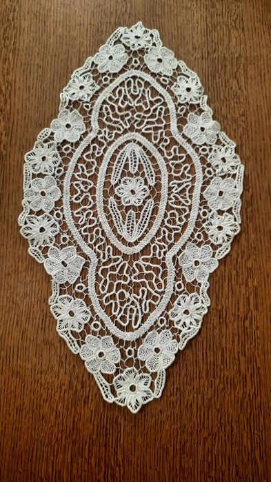 Vintage - Fata de masa macrame handmade