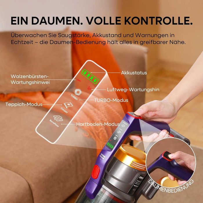 Aspirator fara fir pe acumulator 550w KIPMAX