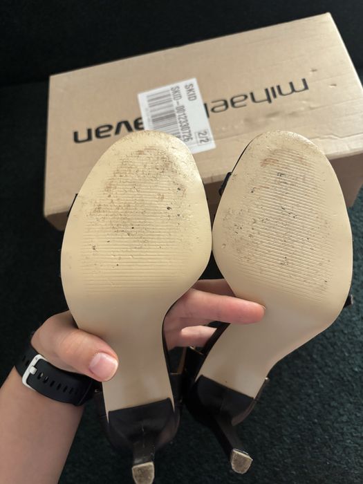 Sandale piele, negre, Mihaela Glavan, 38