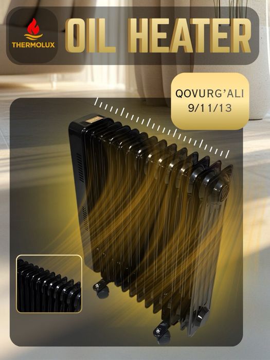 Pechka isitgich,сасленный обогревател 13/11/9 секций