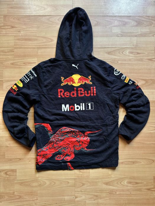 Hanorac hoodie sweater pullover Puma Oracle Red Bull Racing F1 2022 season navy cotton size M