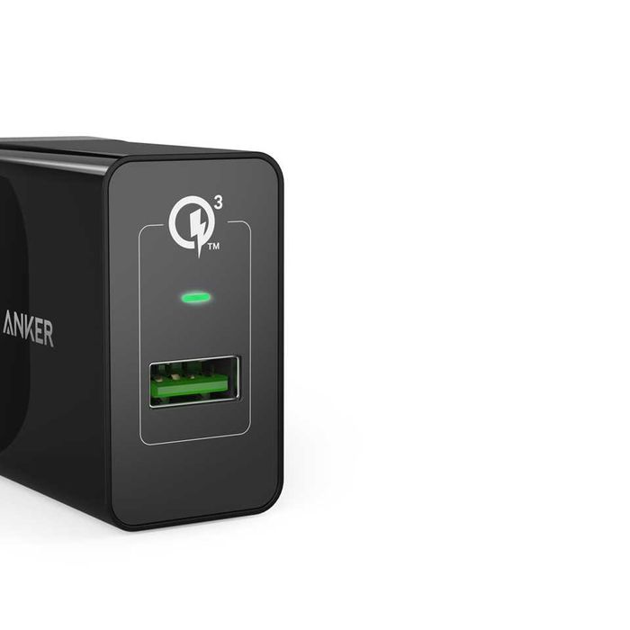 Anker PowerPort + 1, 18 W USB зарядно за стена, с Quick Charge 3.0