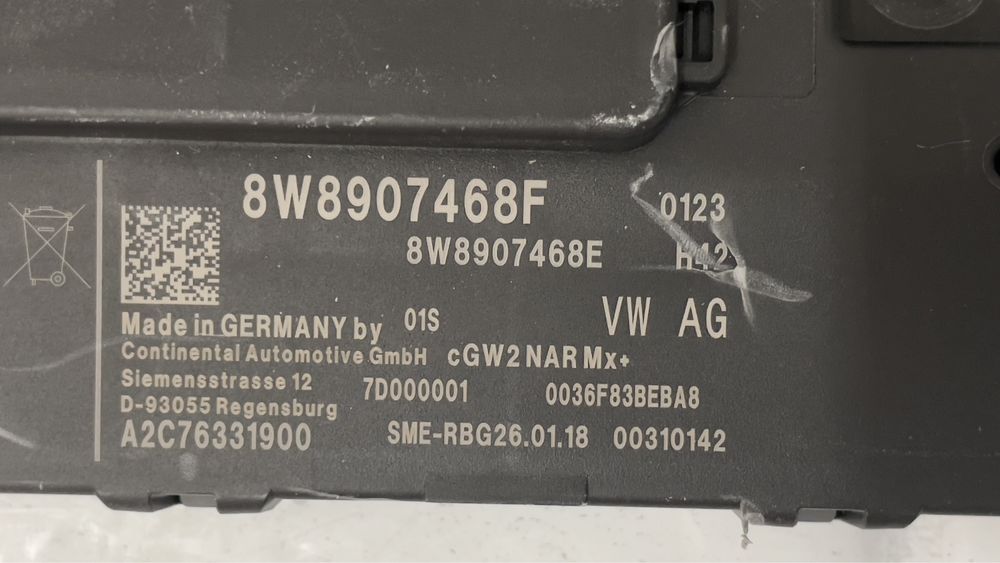 Gateway модул AUDI A4 A5 Q5 8W8907468F