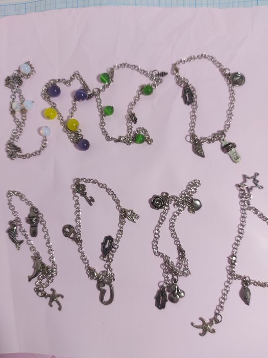 Браслеты украшения на ноги.