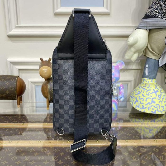 Чанта Louis vuitton avenue sling bag NEW 45303 Damier Graphite canvas
