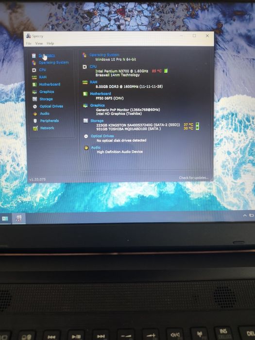 Laptop Toshiba Satellite C55