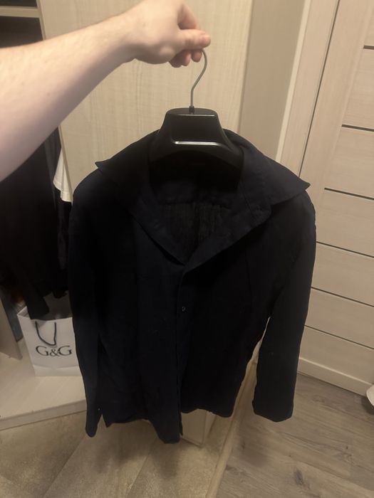 Льняная рубашка zara мужская