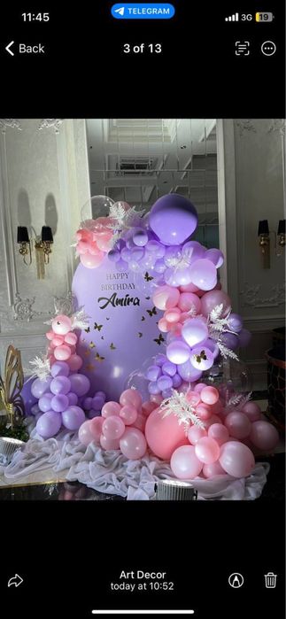 Детское оформление на годик, цена 800 000 тысяч.