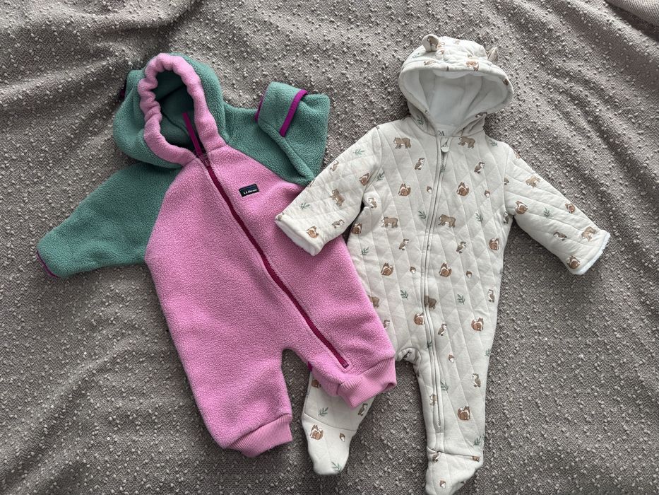 Set Salopeta groasa bebelusi, 3-6 luni