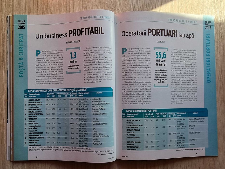 Revista CEI mai MARI JUCATORI din ECONOMIE 2015 - Ziarul Financiar ZF