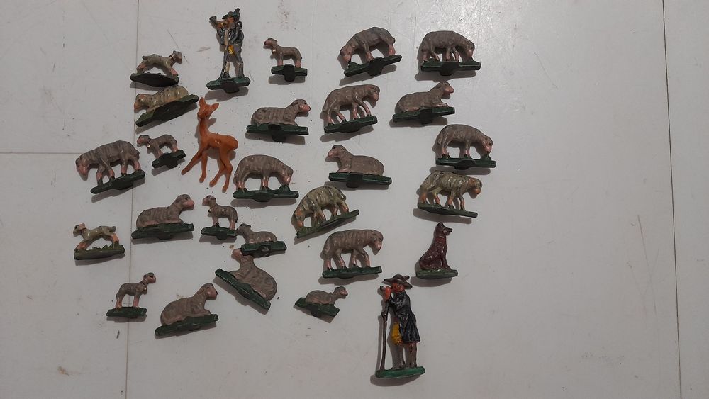 figurine  turma de oi cu ciobanaș diorama