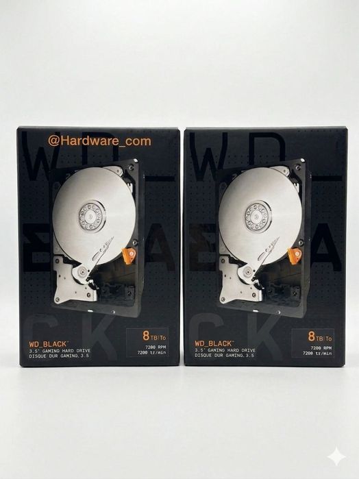 WD Black 8TB Box 7200RPM Gaming HDD, 256MB Cache 3.5" - WD8002FZBX