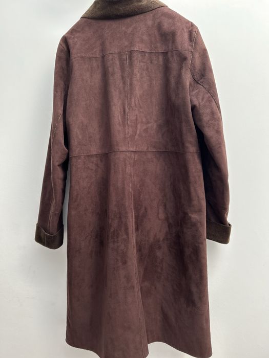 Pardesiu de dama din piele întoarsă