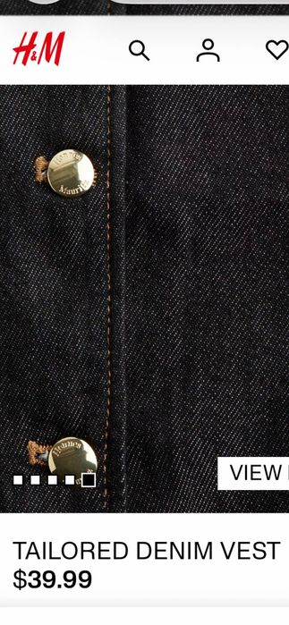Джинсовая жилетка H&M