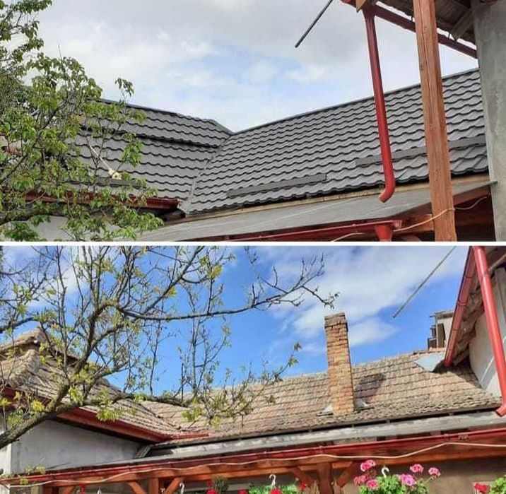 Acoperișuri noi, Reparații, Renovări, Țiglă metalică, Țiglă ceramică, Dulgherie, Sisteme pluviale