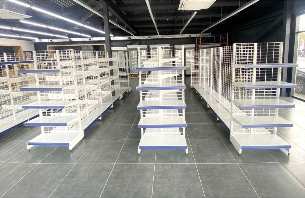 Металлический стеллаж сборный, торговые стеллажи, железная мебель asts