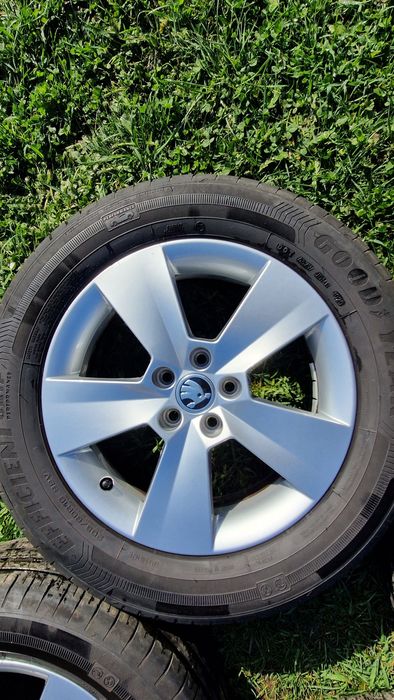 Roți  Skoda Kamiq, jante originale R16,  Vw T-Cross  Vw Taigo   Seat Arona,  cauciucuri anvelope  vară  205 60 16  7mm