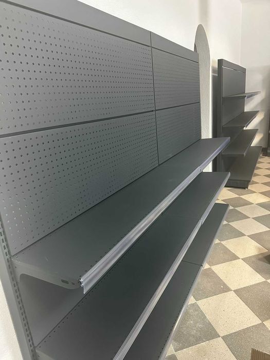 ПРОМО Стенен и Островен стелаж с перфо гръб- НОВИ, НАЛИЧНИ