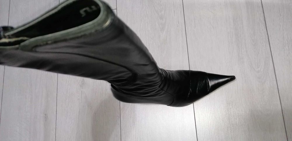 Cisme dama, negre, piele naturala, marime 39
