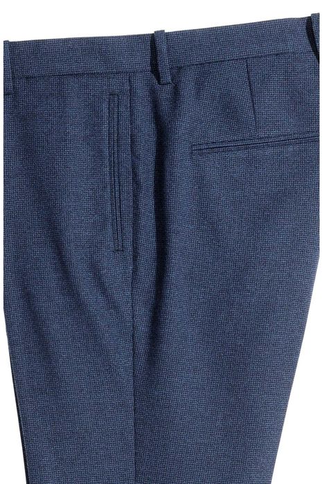 Pantaloni costum slim fit albastru-închis mar. 50 (M) talie=88 cm noi