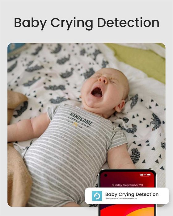 Youkey 2.5K вътрешна камера за сигурност, бебефон с 5GHz/2.4GHz WiFi