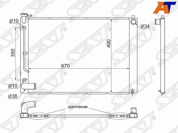Радиатор Toyota Harrier